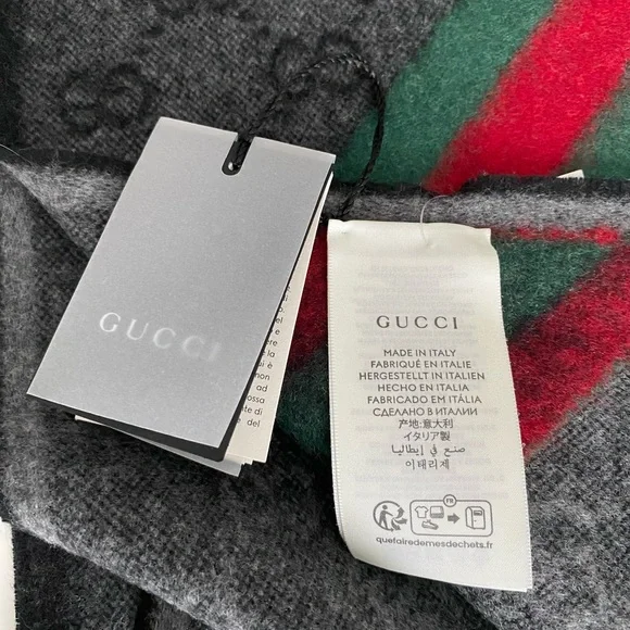 🔥🔥🔥new Authentic GUCCI scarf 100% wool - Picture 10 of 10